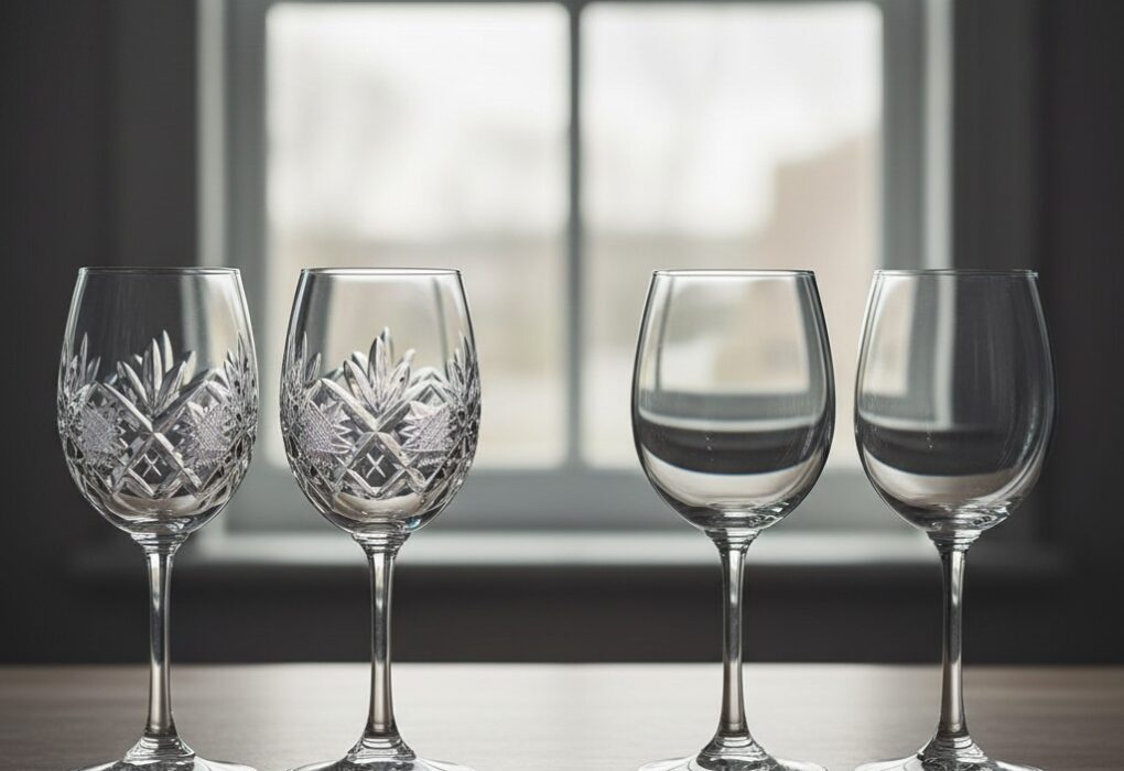 kryształowe kieliszki