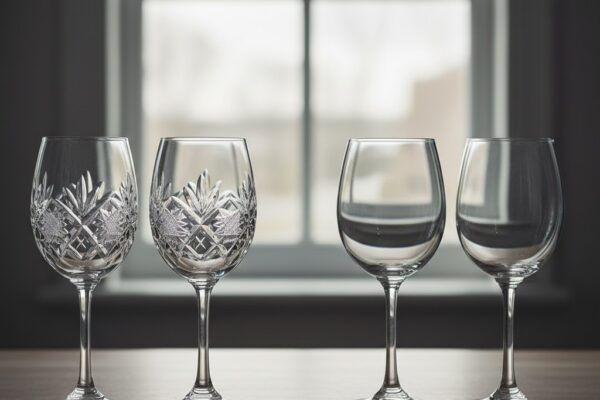 kryształowe kieliszki