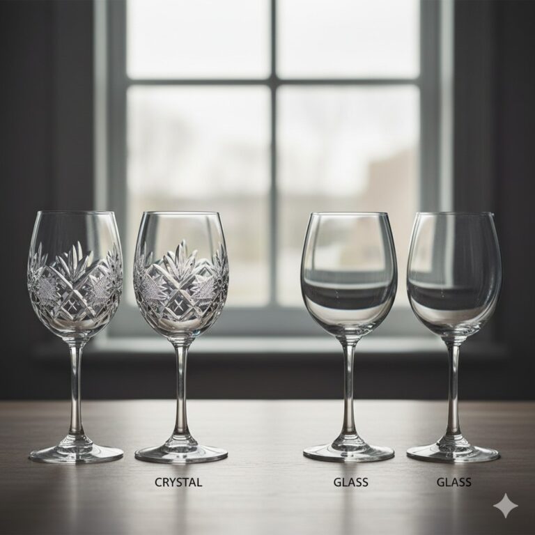 kryształowe kieliszki